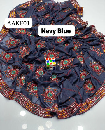 Stuff Swiss Voil All Over Sequence Heavy Balochi Jaal Embroidery Chaddar